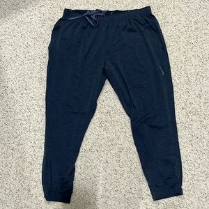 Nike Yoga dri-fit joggers, blue, 4XL.